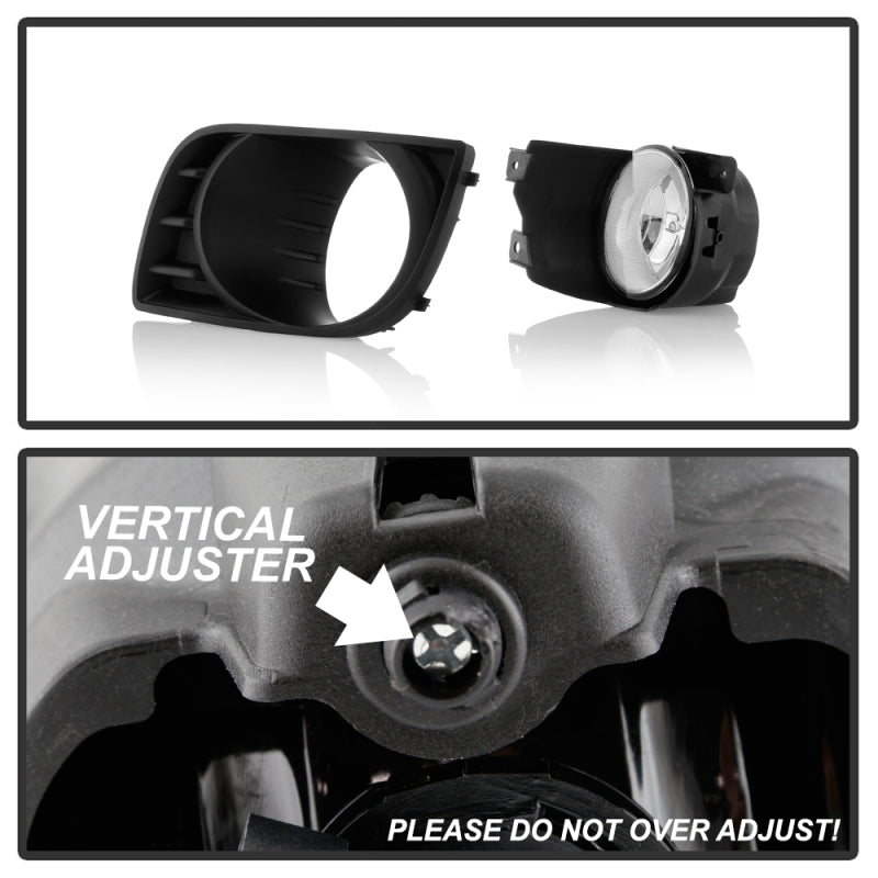 Spyder Toyota Sequoia 08-16 OEM Style Fog Lights w/OEM Fit Switch - Fog Bulbs-4145(Included) - Clear Fog Lights SPYDER