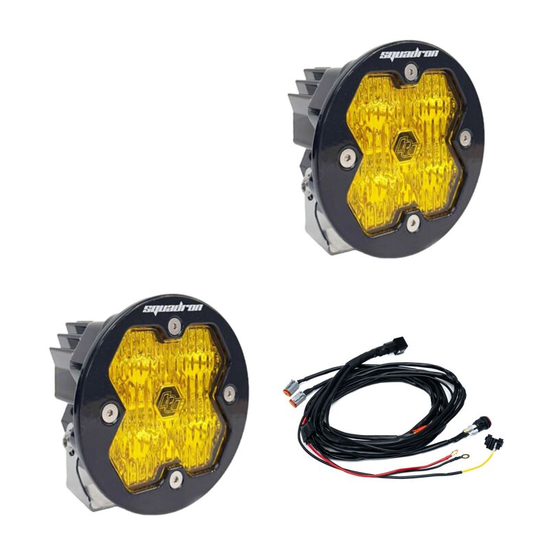 Baja Designs Squadron-R 2.0 Sport LED Wide Cornering (Pair) - Baja Amber Light Bars & Cubes Baja Designs