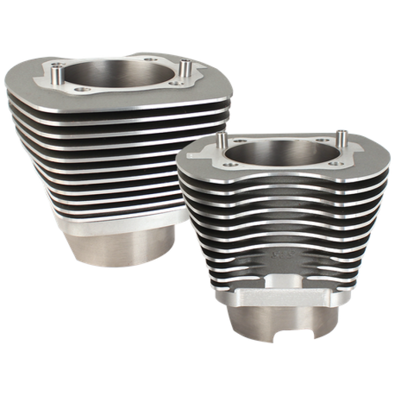 S&S Cycle 07-16 BT 4-1/8in Bore Cylinder Set For 124in & 124in Dish - Stone Gray Piston Sets - Powersports S&S Cycle