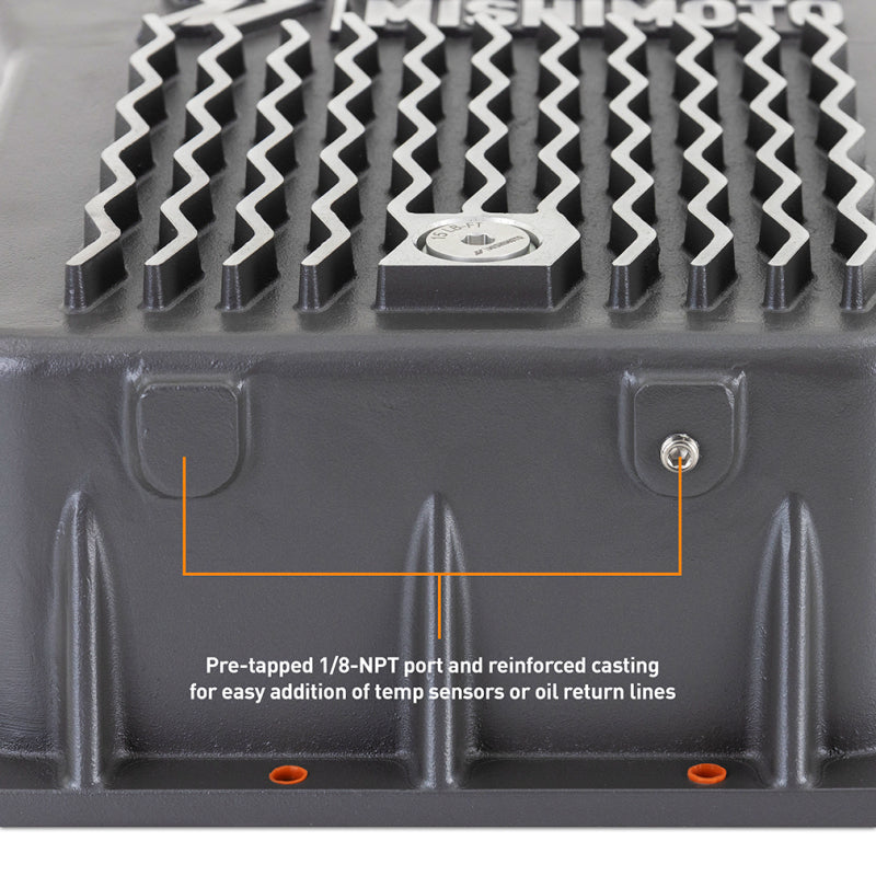 Mishimoto 01-19 Duramax Allison A1000 Transmission Pan Cast GR Transmission Pans Mishimoto