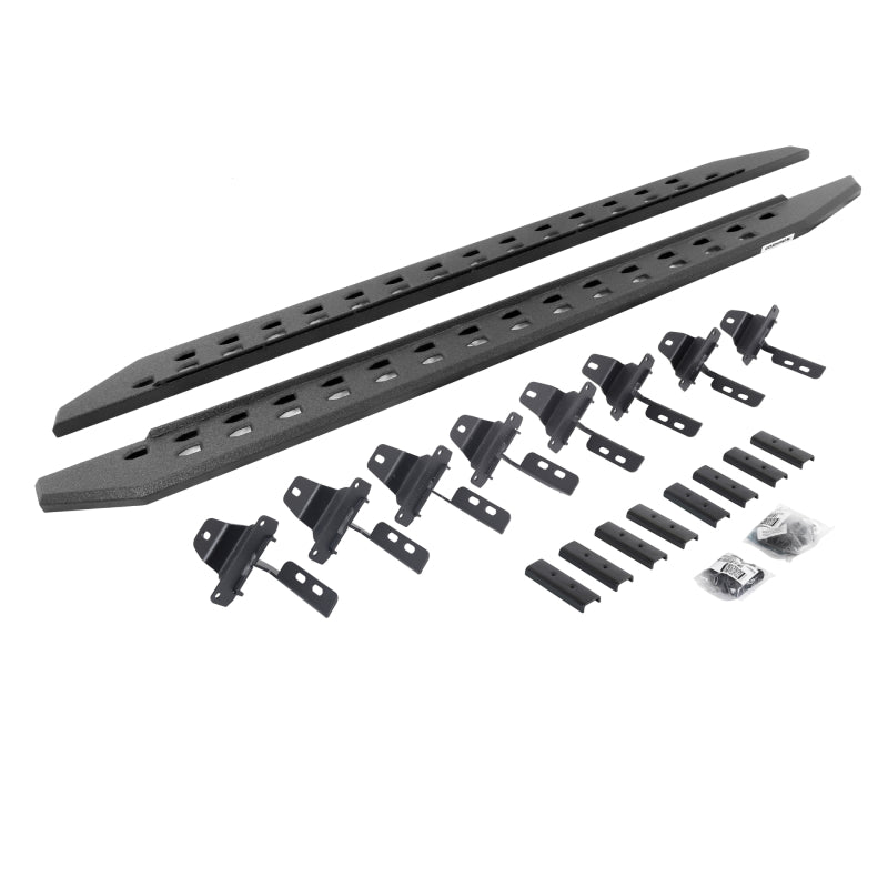 Go Rhino 20-22 Jeep Gladiator JT 4DR RB20 Slim Running Boards Kit (Incl. Brackets) - Bedliner Coat Running Boards Go Rhino