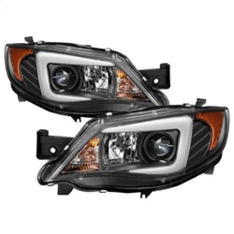 Spyder Subaru WRX 08-09 Projector Headlights - HID Model Only - Black PRO-YD-SWRX08-HID-LBDRL-BK Headlights SPYDER