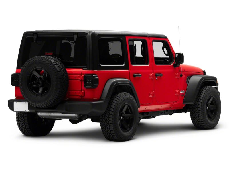 Raxiom 18-23 Jeep Wrangler JL Axial Series Linear LED Tail Lights- Blk Housing (Smoked Lens) Tail Lights Raxiom