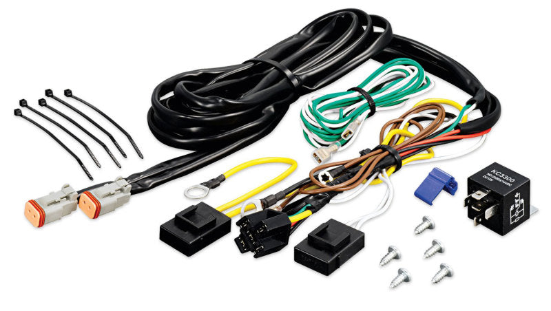 KC HiLiTES Add-On Wiring Harness for 6315 (Runs 1-2 Extra Lights/Relay Included) Light Accessories and Wiring KC HiLiTES