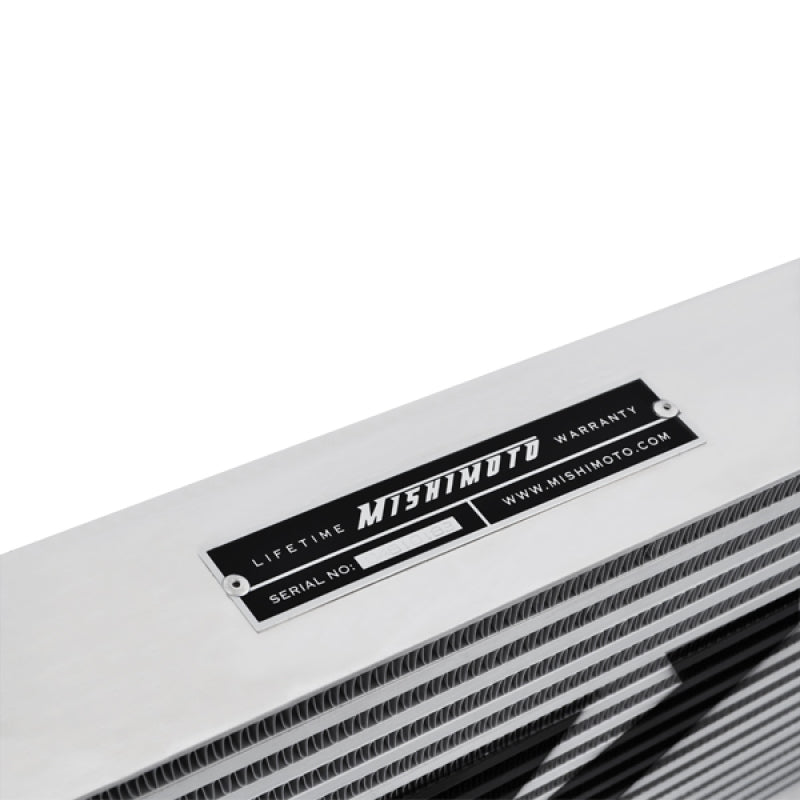 Mishimoto Universal Silver R Line Intercooler Overall Size: 31x12x4 Core Size: 24x12x4 Inlet /Outlet Intercoolers Mishimoto