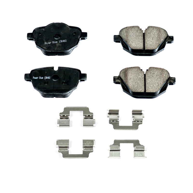 Power Stop 11-16 BMW 528i Rear Z17 Evolution Ceramic Brake Pads w/Hardware Brake Pads - OE PowerStop