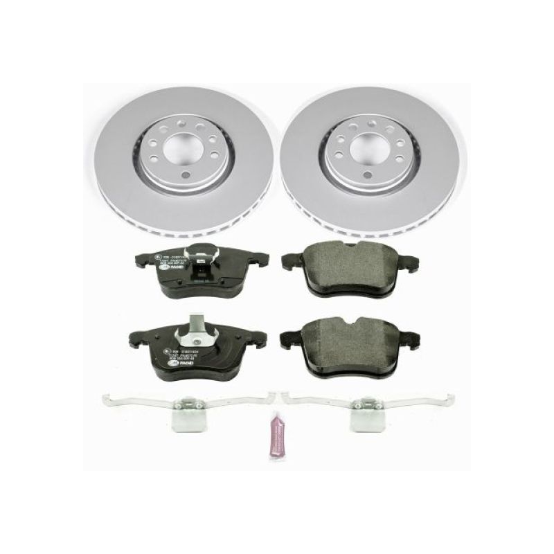 Power Stop 06-11 Saab 9-3 Front Euro-Stop Brake Kit Brake Kits - OE PowerStop