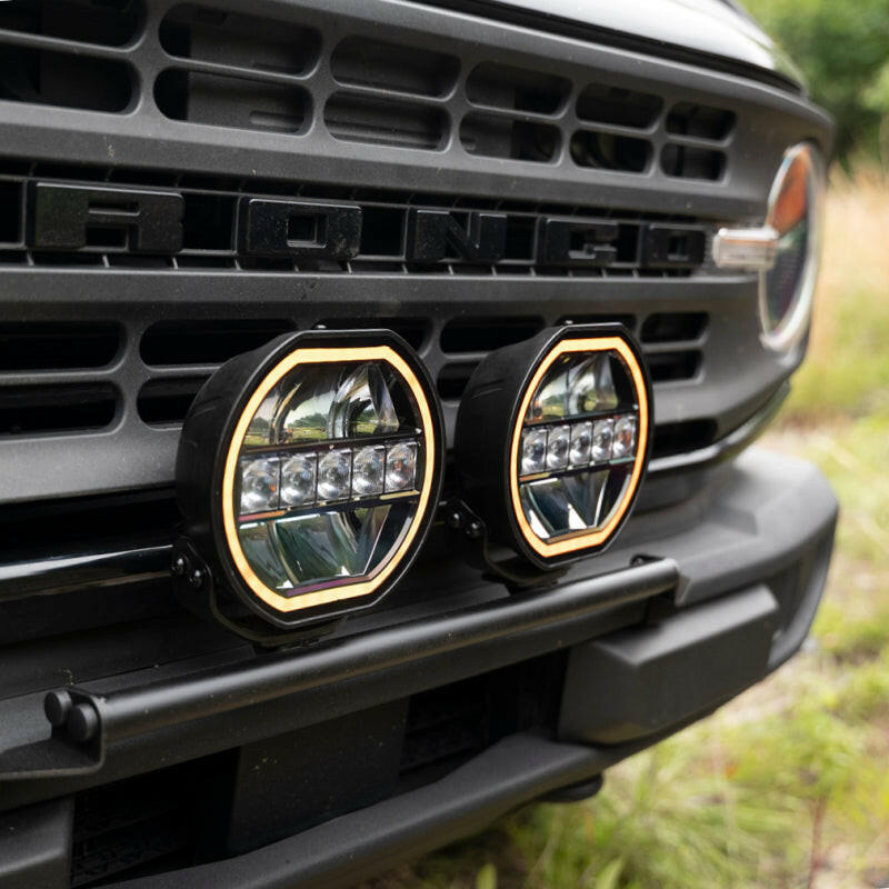 Borne Off-Road Light (Kit of 2) 7in Round Light Bars & Cubes Borne Off-Road