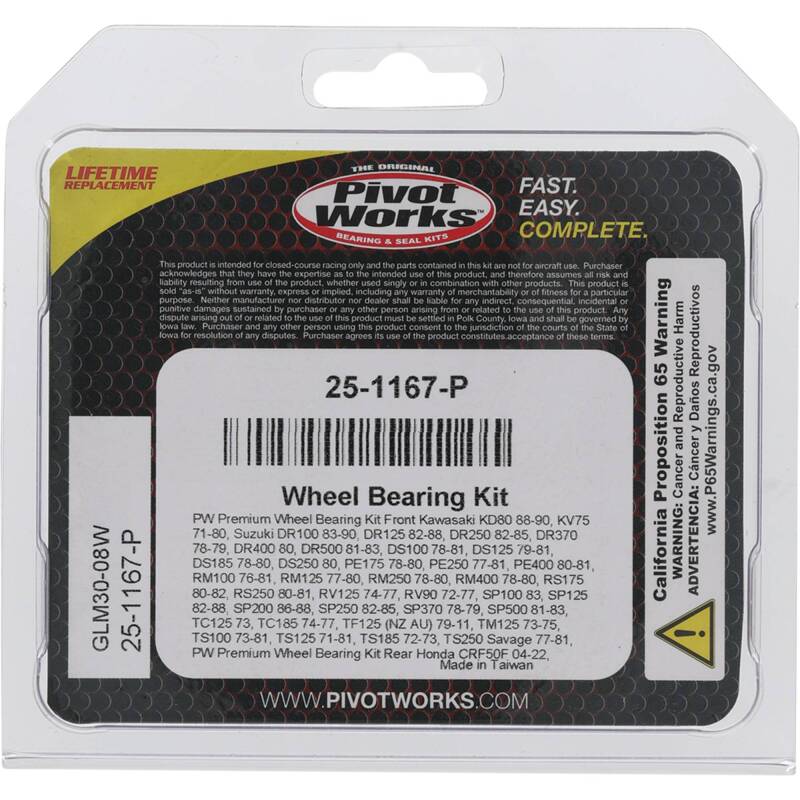 Pivot Works Premium Wheel Bearing Wheel Bearings Pivot Works