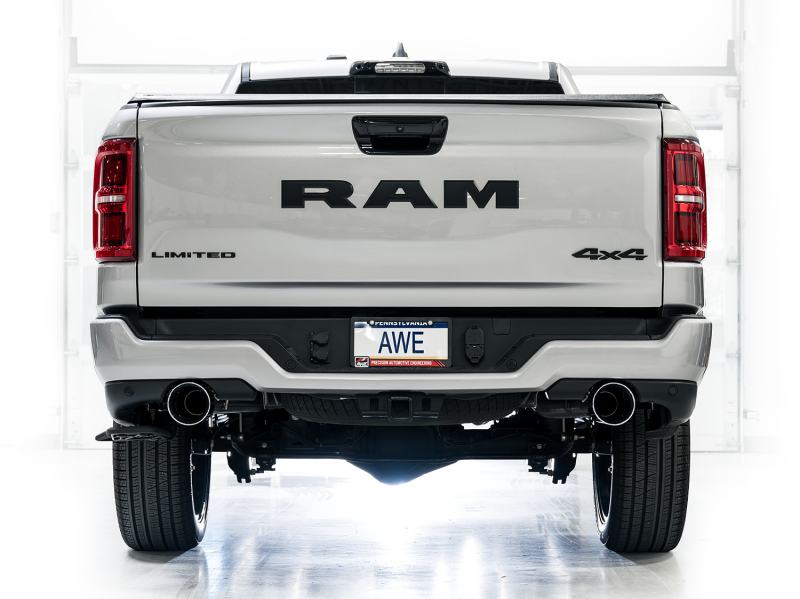 AWE Tuning 25+ RAM 1500 3.0TT 0FG Cat-Back Touring Exhaust - Chrome Silver Tips Catback AWE Tuning