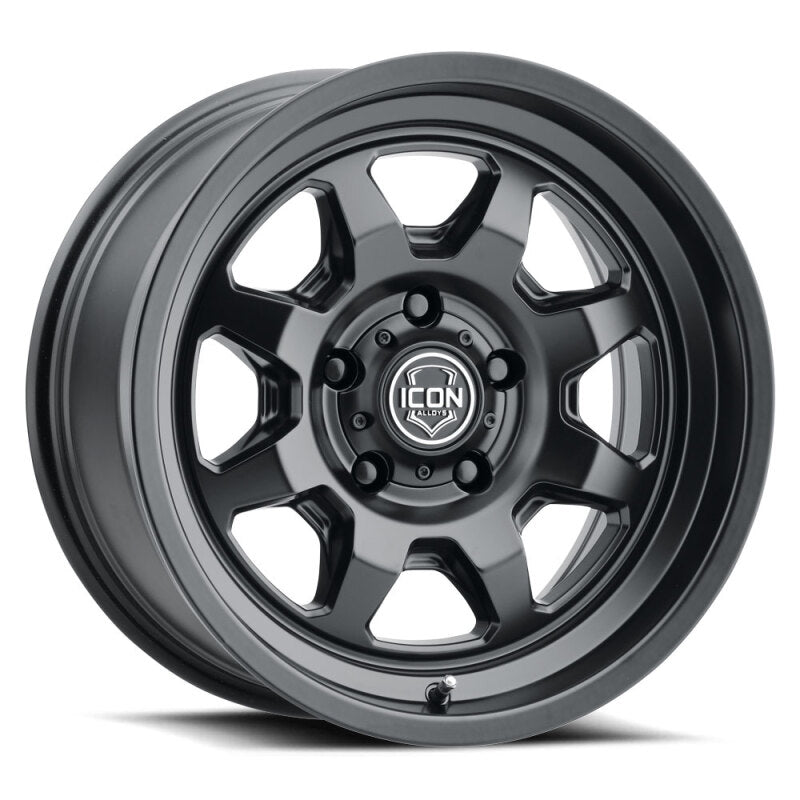 ICON Nuevo 17x8.5 / 5x150 / 25mm Offset / 5.75in BS Satin Black Wheel Wheels - Cast ICON