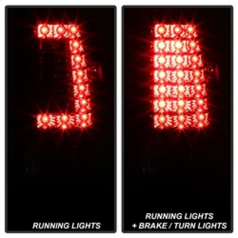 xTune 03-06 Chevrolet Silverado 1500/2500HD LED Tail Lights - Red Clear (ALT-JH-CSIL03-CS-RC) Tail Lights SPYDER