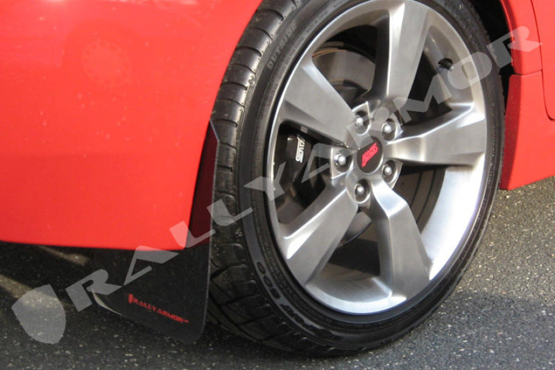 Rally Armor 08-11 Subaru STI (Hatch Only) / 11-14 WRX (Hatch Only) Black UR Mud Flap w/Red Logo Mud Flaps Rally Armor