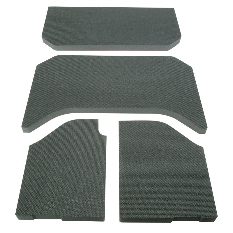 DEI 07-10 Jeep Wrangler JK 4-Door Boom Mat Headliner - 4 Piece - Black Hard Top Accessories DEI