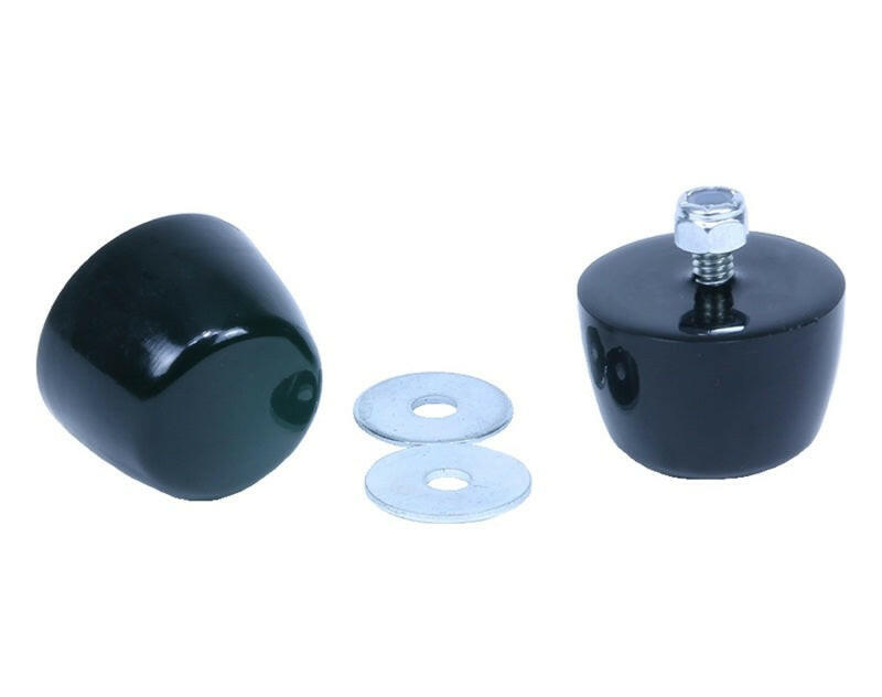 Daystar 1987-1995 Jeep Wrangler YJ Hood Bumpers Polyurethane Black Pair Hoods Daystar