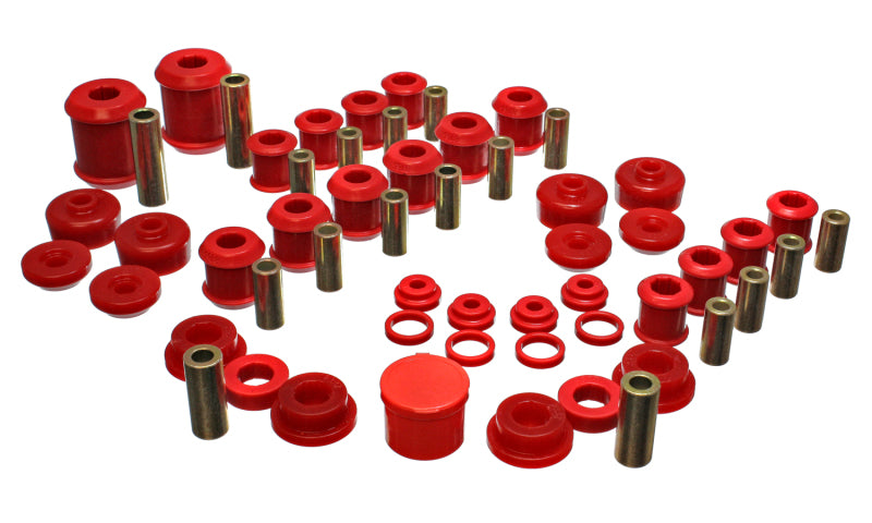 Energy Suspension 95-99 Mitsubishi Eclipse FWD/AWD Red Hyper-flex Master Bushing Set Bushing Kits Energy Suspension