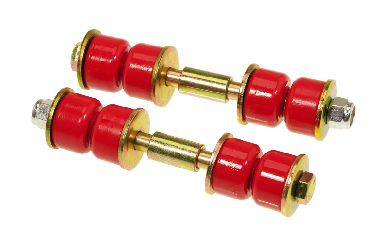 Prothane Universal End Link Set - 2 5/8in Mounting Length - Red Sway Bar Bushings Prothane