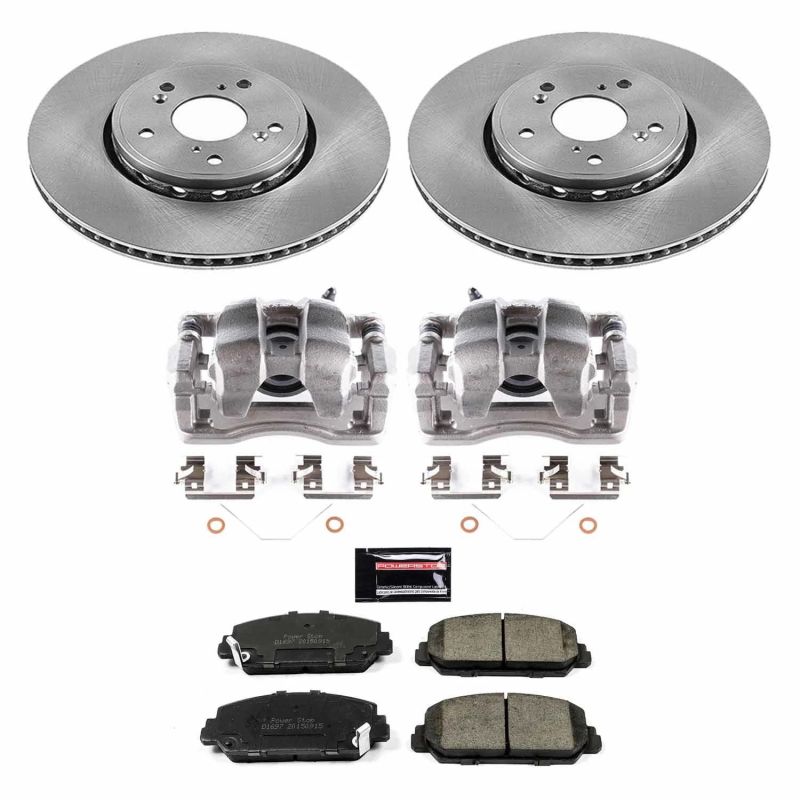 Power Stop 2016 Acura ILX Front Autospecialty Brake Kit w/Calipers Brake Kits - OE PowerStop
