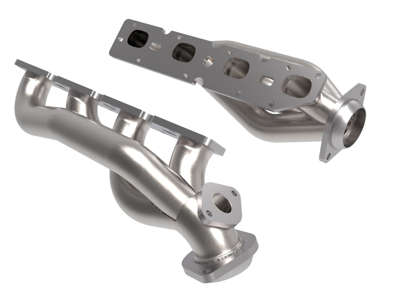 aFe Power Twisted Steel 304SS Shorty Header 19-21 Ram 2500/3500 V8-6.4L Headers & Manifolds aFe
