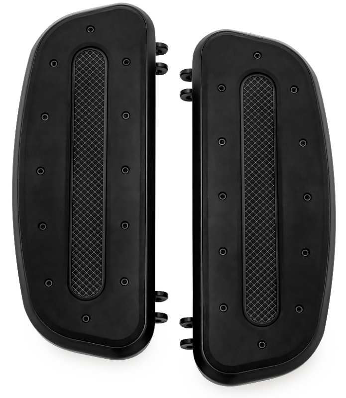 Kuryakyn Heavy Industry Driver Floorboards Black Footpegs Kuryakyn