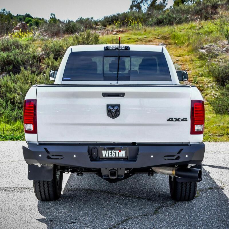 Westin 09-18 Ram 1500 Pro-Series Rear Bumper - Textured Black Bumpers - Steel Westin