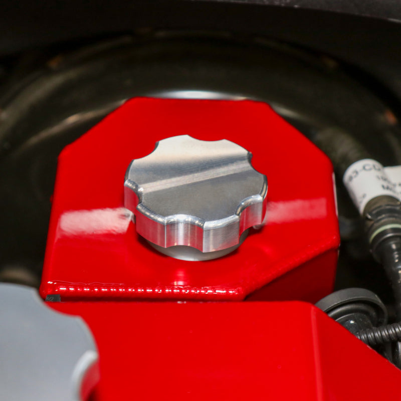 Wehrli 17-25 Ford Super Duty 6.7L Power Stroke Billet Brake Reservoir Cap - Clear Anodized Oil Fill Tubes Wehrli