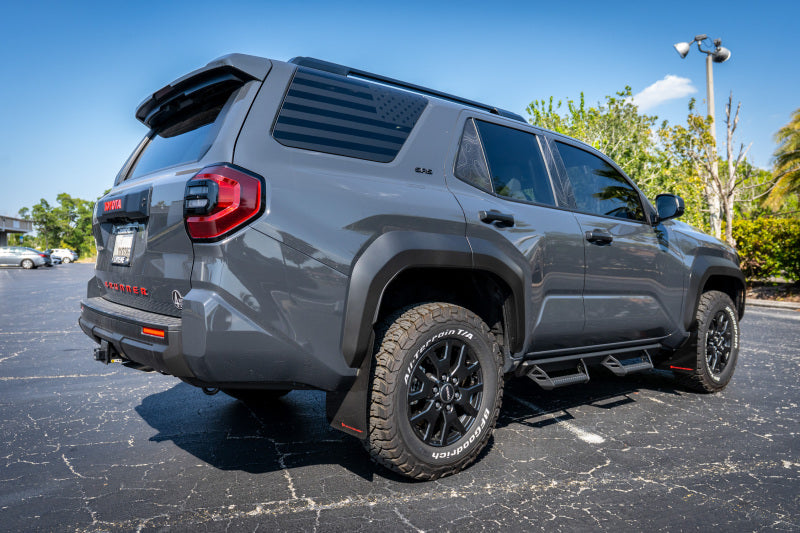 Rally Armor 2025+ Toyota 4Runner Black UR Mud Flap w/ White Logo Mud Flaps Rally Armor