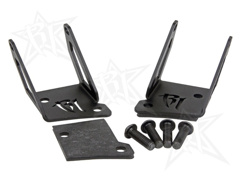 Rigid Industries Jeep JK - A-Pillar Mount Kit - Mounts set of Dually/D2 Light Mounts Rigid Industries