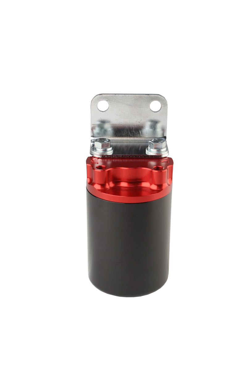Aeromotive Canister Fuel Filter - 3/8 NPT/100-Micron (Red Housing w/Black Sleeve) Fuel Filters Aeromotive