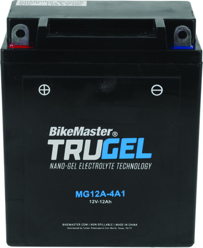 BikeMaster TruGel Battery - MG12A-4A1 Batteries BikeMaster