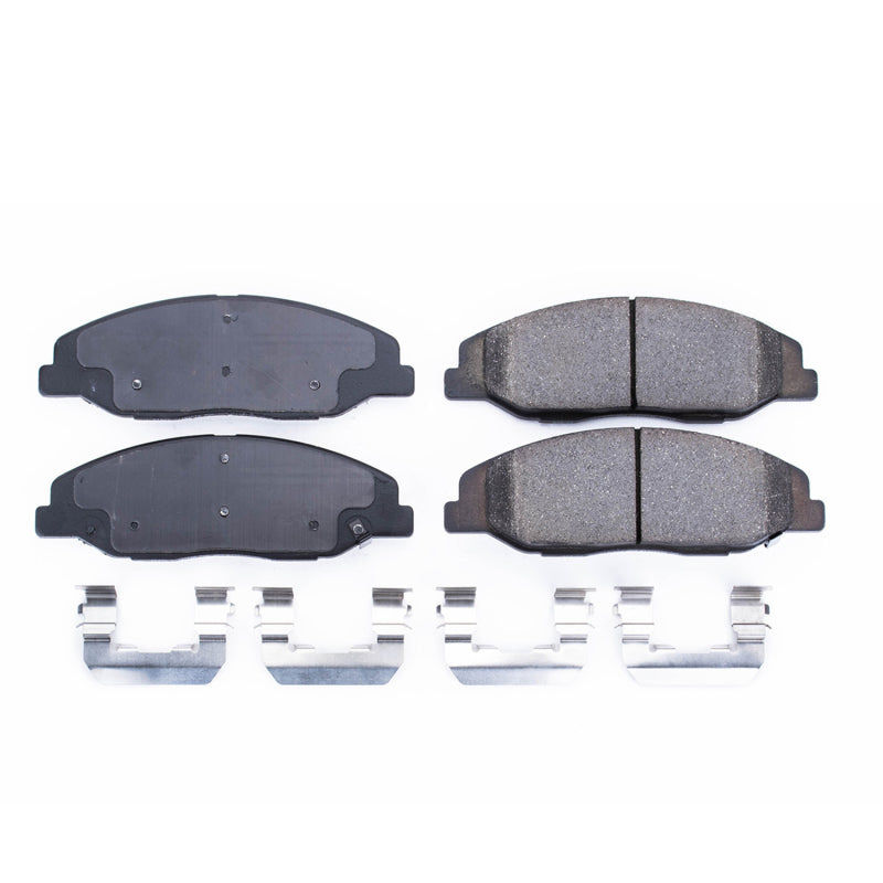 Power Stop 08-14 Cadillac CTS Front Z17 Evolution Ceramic Brake Pads w/Hardware Brake Pads - OE PowerStop
