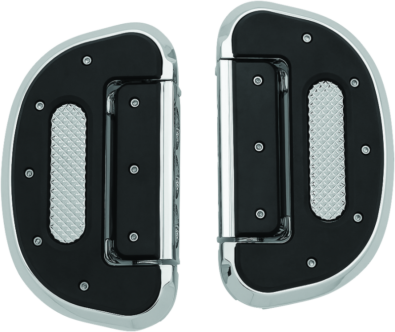 Kuryakyn Heavy Industry Passenger Floorboard Without Adapter Chrome Footpegs Kuryakyn
