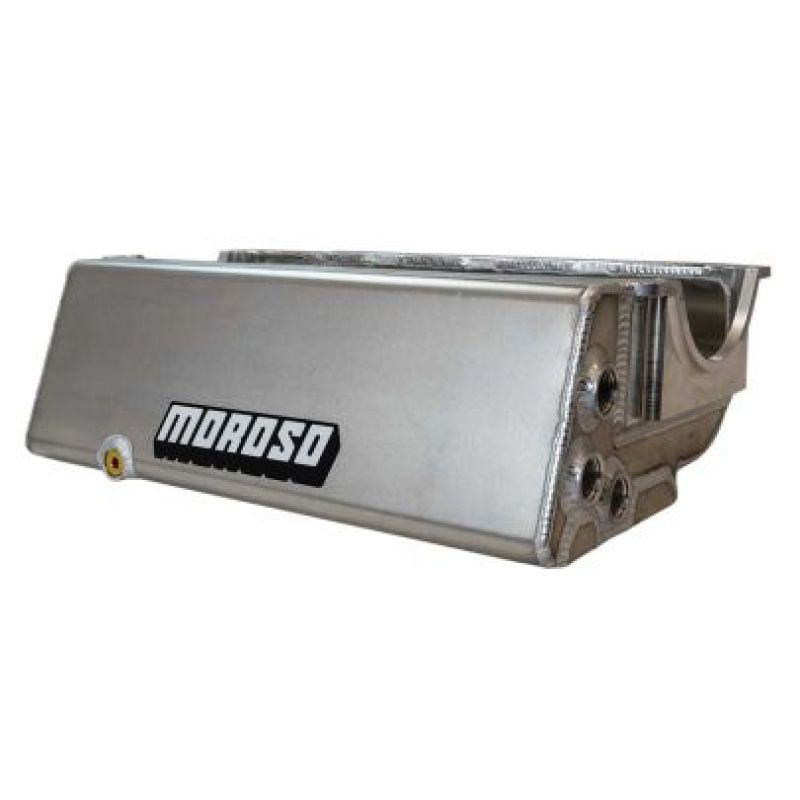 Moroso Pre-1985 SBC Sprint Car Dry Sump 3 Pickup 6.5in Deep Aluminum Oil Pan Oil Pans Moroso