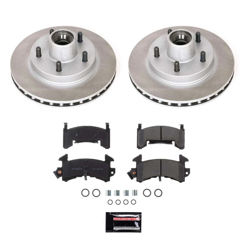 Power Stop 96-00 Isuzu Hombre Front Semi-Coated Rotor Kit Brake Kits - Performance Blank PowerStop