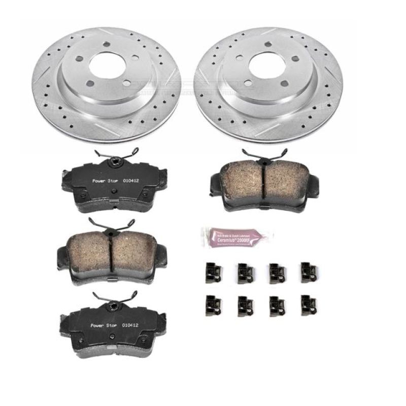 Power Stop 94-99 Ford Mustang Rear Z23 Evolution Sport Brake Kit Brake Kits - Performance D&S PowerStop