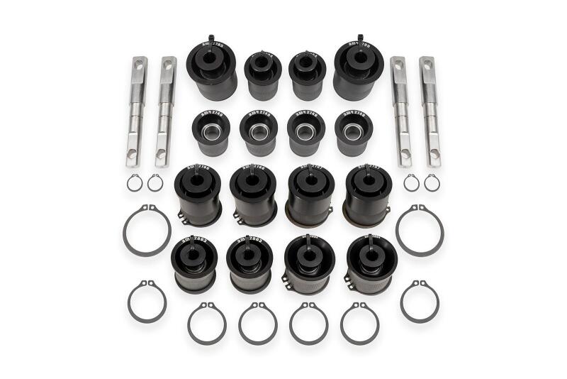 BMR 97-04 Chevrolet Corvette C5 / 05-13 Corvette C6 Front & Rear Control Arms Bearing Kit - Black Bushing Kits BMR Suspension