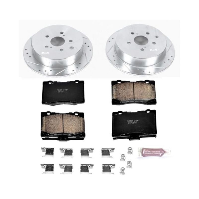 Power Stop 10-15 Lexus RX350 Rear Z23 Evolution Sport Brake Kit Brake Kits - Performance D&S PowerStop
