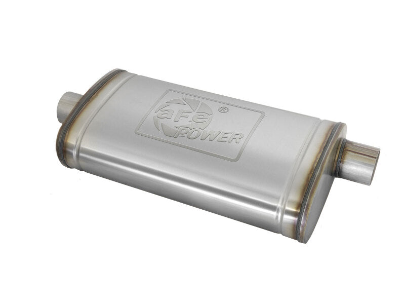 aFe MACH Force-Xp Muffler 3 IN ID Center/Offset x 11 IN W x 5 IN H x 22 IN L - Oval Body Muffler aFe