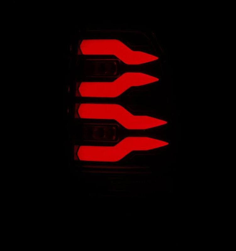 AlphaRex 97-03 Ford F150 / 99-16 Ford F250/F350/F450/F550 LUXX-Series LED Tail Lights - Alpha-Black Tail Lights AlphaRex