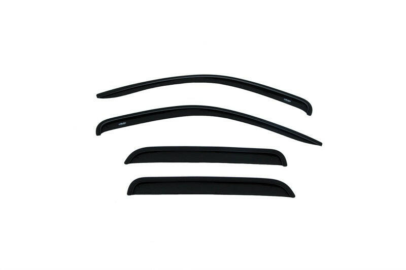 AVS 05-11 Dodge Dakota Quad Cab Ventvisor Outside Mount Window Deflectors 4pc - Smoke Wind Deflectors AVS