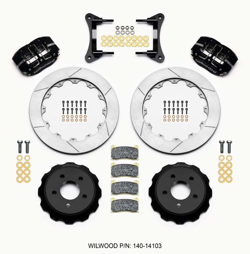 Wilwood Dynapro Radial Front Drag Kit 12.88 Vented 15-23 Mustang Big Brake Kits Wilwood