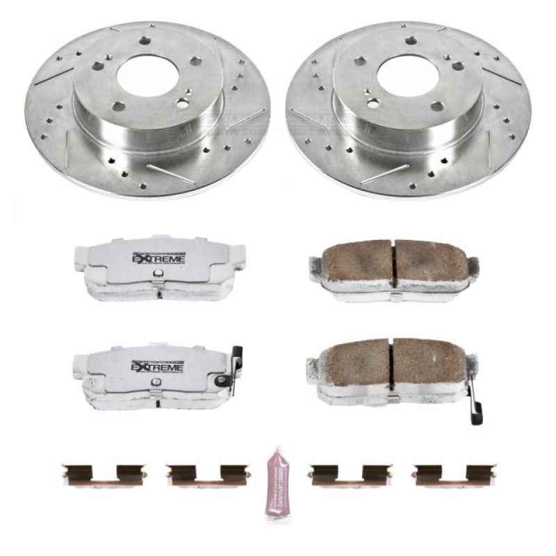 Power Stop 96-01 Infiniti I30 Rear Z26 Street Warrior Brake Kit Brake Kits - Performance D&S PowerStop