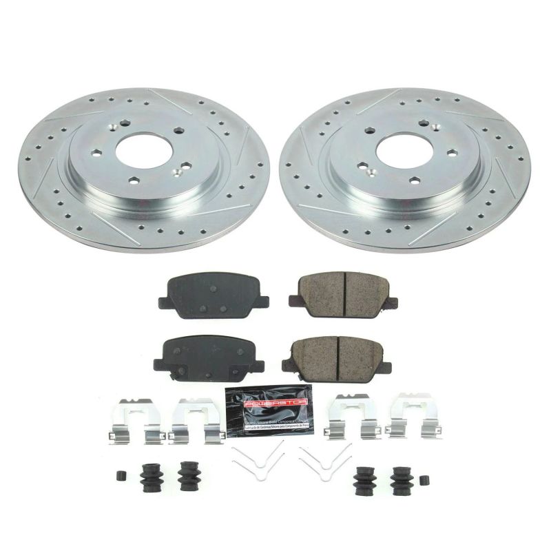 Power Stop 2019 Hyundai Santa Fe Rear Z23 Evolution Sport Brake Kit Brake Kits - Performance D&S PowerStop
