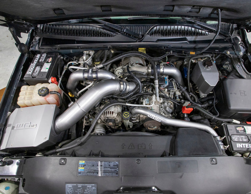 Wehrli 01-05 Chevrolet 6.6L LB7/LLY Duramax Thermostat Housing & Upper Coolant Pipe Kit - WCFab Grey Thermostat Housings Wehrli