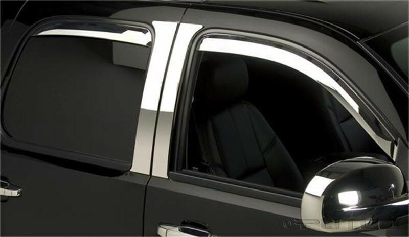 Putco 14-14 Chevrolet Silverado HD - Crew Cab (Front Only) Element Chrome Window Visors Wind Deflectors Putco