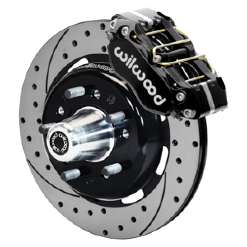 Wilwood 55-57 Chevy Bel Air Dynapro 4 Kit, 5 x 4.50in/4.75in Hub - D&S Big Brake Kits Wilwood