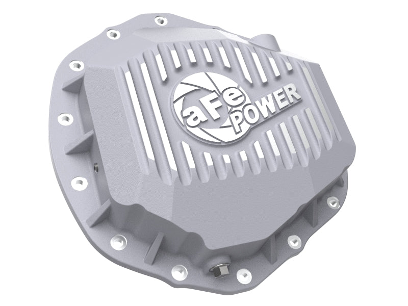 aFe Street Series Rear Differential Cover Raw w/ Machined Fins 20-21 GM Trucks V8-6.6L Diff Covers aFe