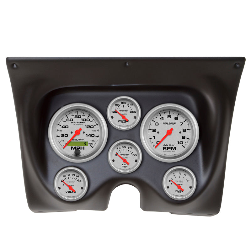 Autometer Ultra-Lite 67-68 Camaro/Firebird Dash Kit 6pc Tach / MPH / Fuel / Oil / WTMP / Volt Gauges AutoMeter