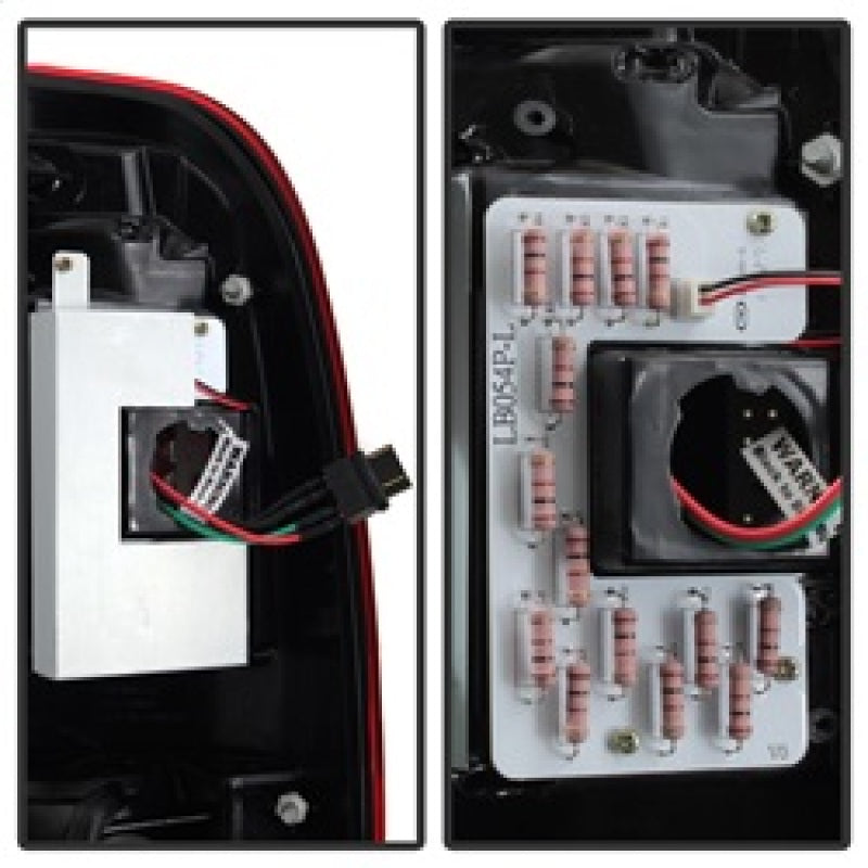 Spyder 97-03 Ford F150 Stylsd. F250 V3 Light Bar LED Tail Lights - Red/Clr ALT-YD-FF15097V3-LBLED-RC Tail Lights SPYDER