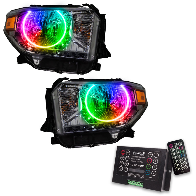 Oracle 14-17 Toyota Tundra SMD HL - ColorSHIFT w/ 2.0 Controller Headlights ORACLE Lighting